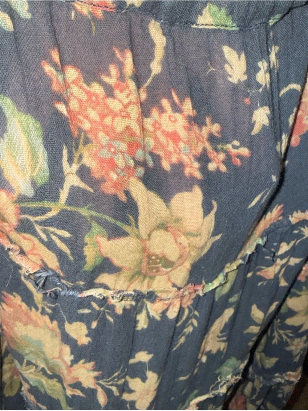 Denim & Supply Ralph Lauren
Black Floral Print Maxi Skirt
Semi Sheer Boho XL - Picture 3 of 5